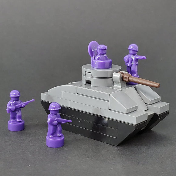 Nano Soldier Figures - Dark Purple