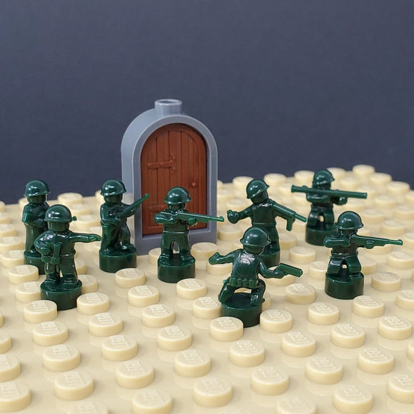 Nano Soldier Figures - Dark Green