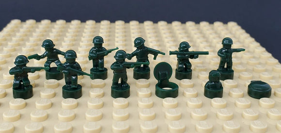 Nano Soldier Figures - Dark Green