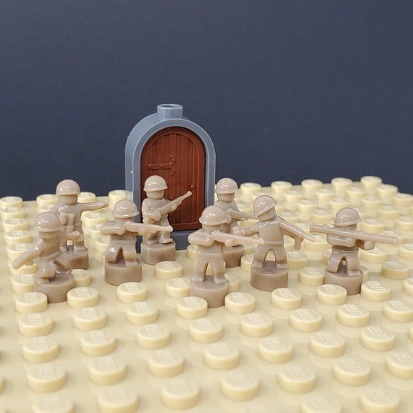 Nano Soldier Figures - Dark Tan