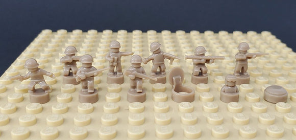 Nano Soldier Figures - Dark Tan