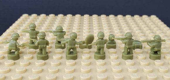 Nano Soldier Figures - Olive Green