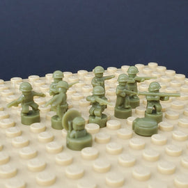 Nano Soldier Figures - Olive Green
