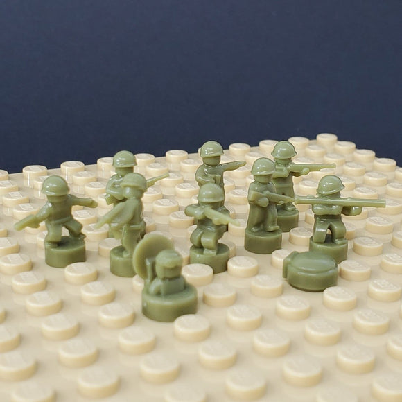 Nano Soldier Figures - Olive Green