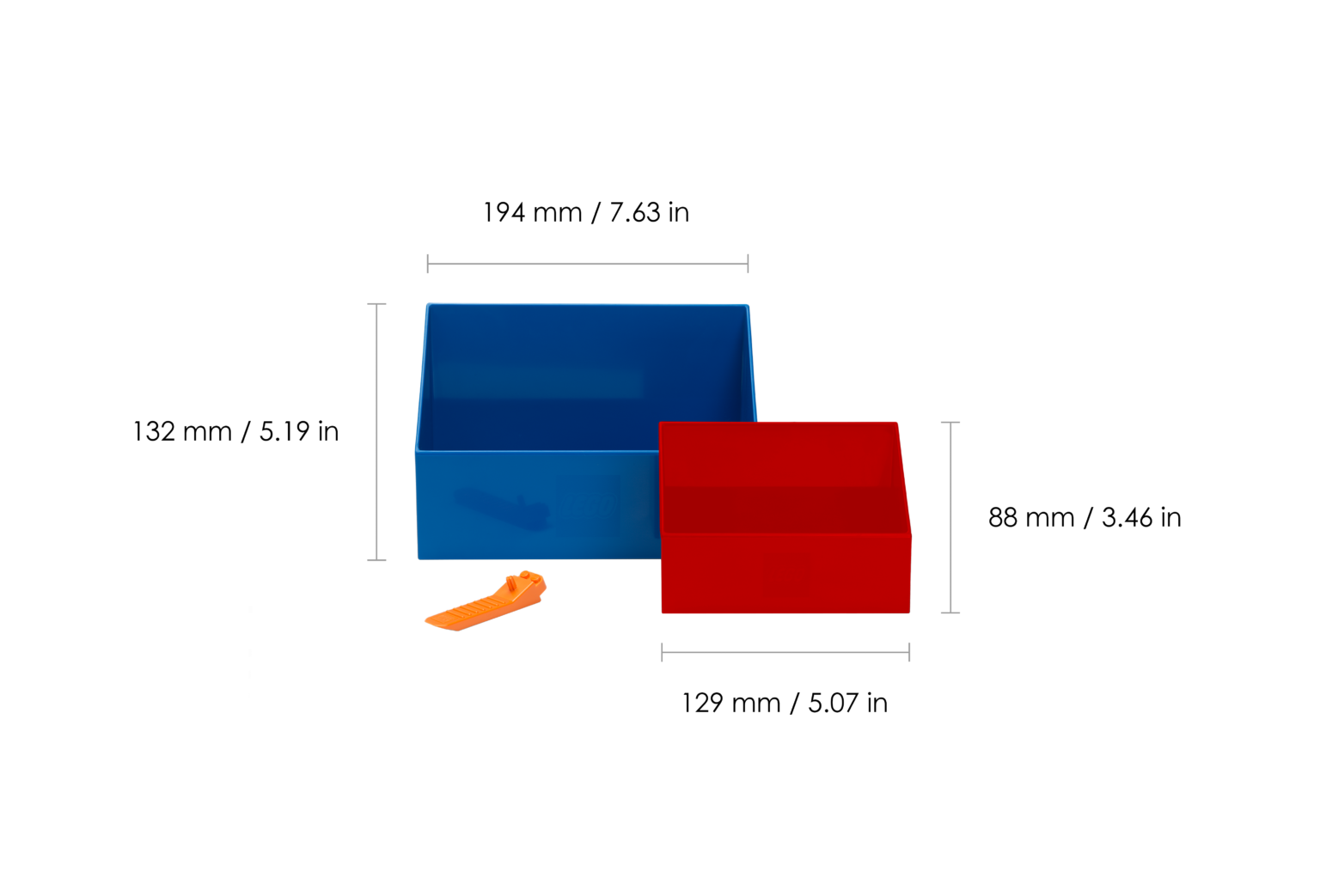 LEGO® Brick Scooper Set - Blue / Red - 0