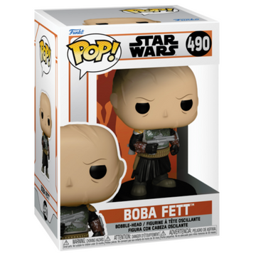 Star Wars: The Mandalorian - Boba Fett Unmasked Pop! Vinyl Figure #490 - 0