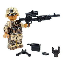 BA M240B-USMC w/PEQ + Pintle + Ammo + Bipod (Black)