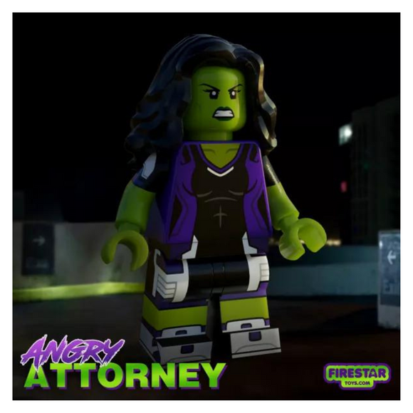 Custom Design Minifigure Angry Attorney
