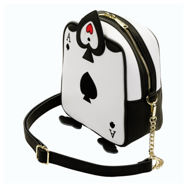 Loungefly™ Alice in Wonderland (1951) - Ace of Spades 8” Faux Leather Crossbody Bag