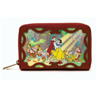 Loungefly™ Disney Princess - Snow White Stories 4” Faux Leather Zip-Around Wallet Purse