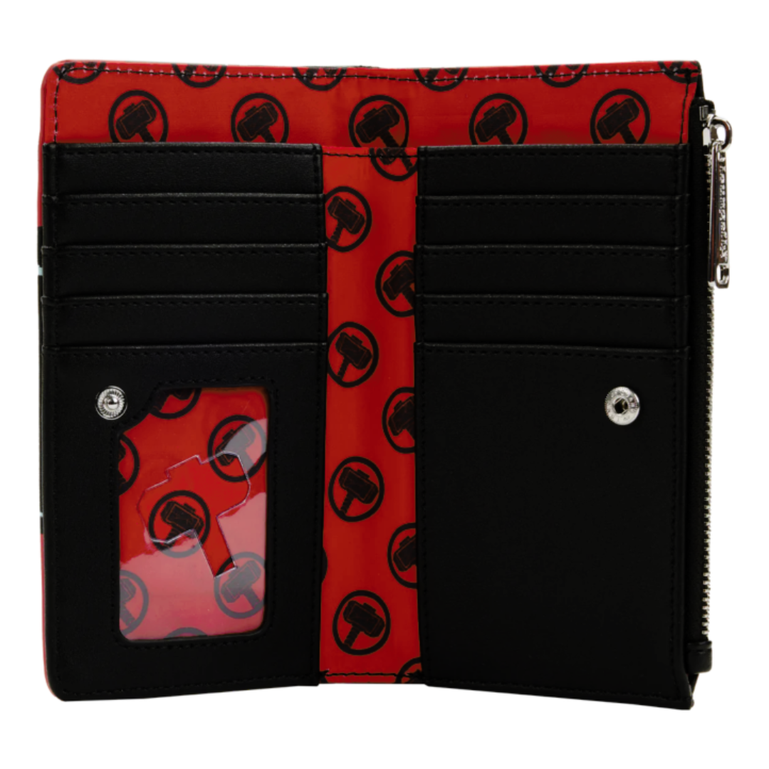 Loungefly™ Thor 4: Love and Thunder - Thor Cosplay Glow in the Dark 4” Faux Leather Flap Wallet Purse
