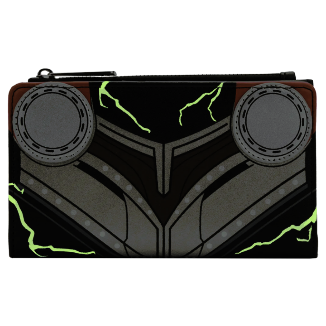 Loungefly™ Thor 4: Love and Thunder - Thor Cosplay Glow in the Dark 4” Faux Leather Flap Wallet Purse