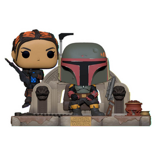 Star Wars: The Mandalorian - Boba Fett & Fennec Shand on Throne TV Moments Pop! Vinyl Figure 2-Pack #486