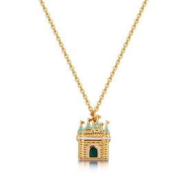 Sleeping Beauty Castle Necklace YG