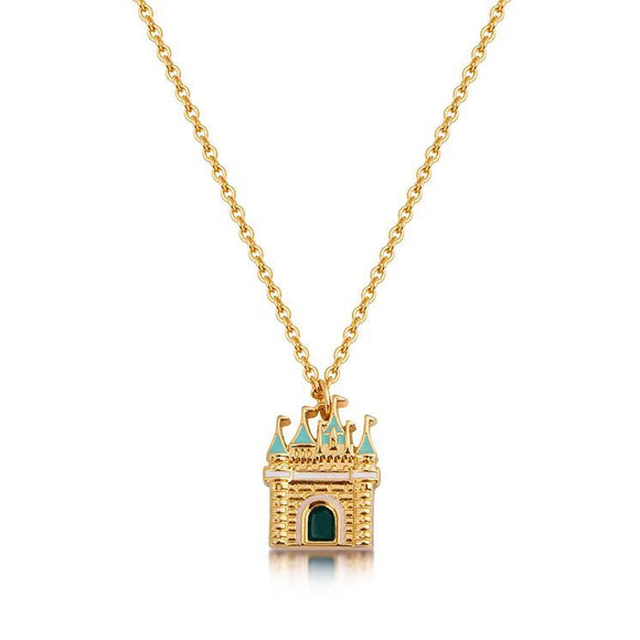 Sleeping Beauty Castle Necklace YG