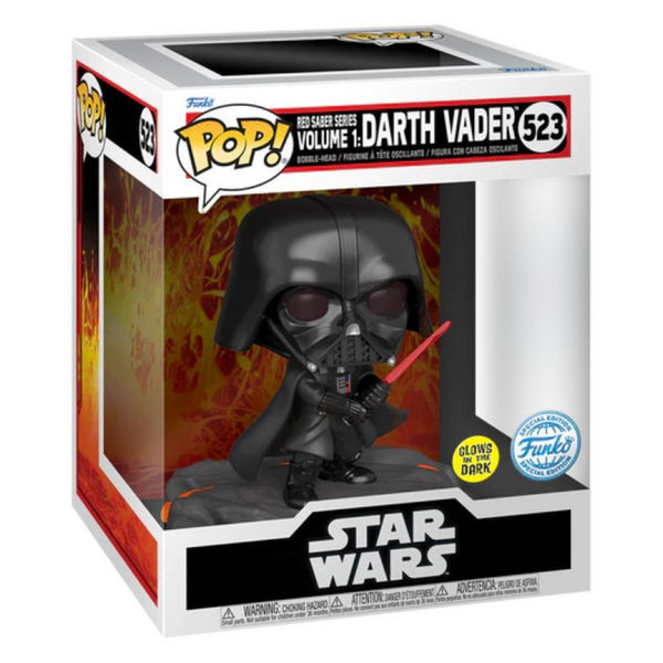 Star Wars - Darth Vader Red Saber Series Volume 1 Glow in the Dark Deluxe Pop! Vinyl Figure #523