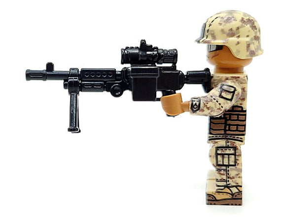 BA M240B-USMC w/PEQ + Pintle + Ammo + Bipod (Black)