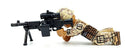 BA M240B-USMC w/PEQ + Pintle + Ammo + Bipod (Black)