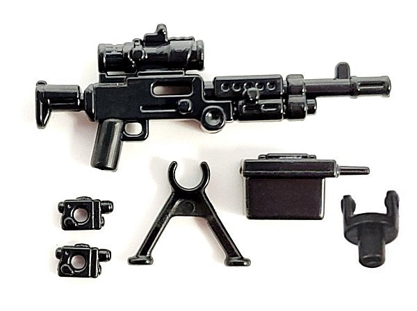 BA M240B-USMC w/PEQ + Pintle + Ammo + Bipod (Black)