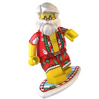 Surfin' Santa Minifigure