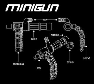 BA Minigun (Black with Brass)