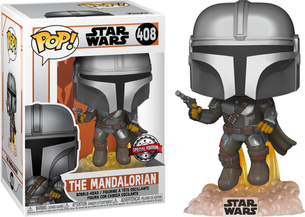 Star Wars: The Mandalorian - The Mandalorian with Jetpack Pop! Vinyl Figure #408