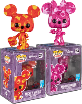 Mickey Mouse - Mickey and Minnie (Artist) 23 & 24 US Exclusive Pop! Vinyl Bundle - 0