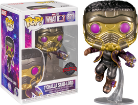 Marvel: What If - T'Challa Star-Lord Metallic US Exclusive Pop! Vinyl #871 - 0