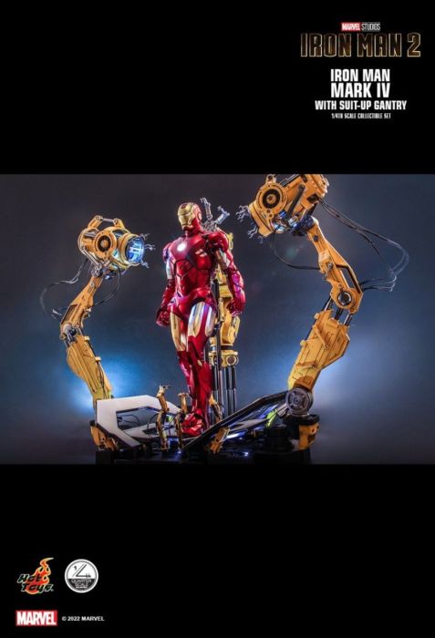Iron Man 2 - Iron Man Mark Iv With Suit-Up Gantry Deluxe 1/4 Scale Act |  I'M Rick James Bricks