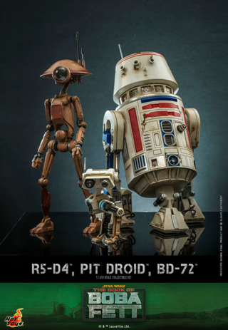 Star Wars: The Book of Boba Fett - R5-D4, Pit Droid & BD-72 1/6th Scale Hot Toys Action Figure 3-Pack