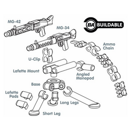 BA German Tripod w/MG-34 & MG-42
